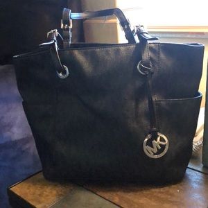AUTHENTIC MK Black & Silver purse